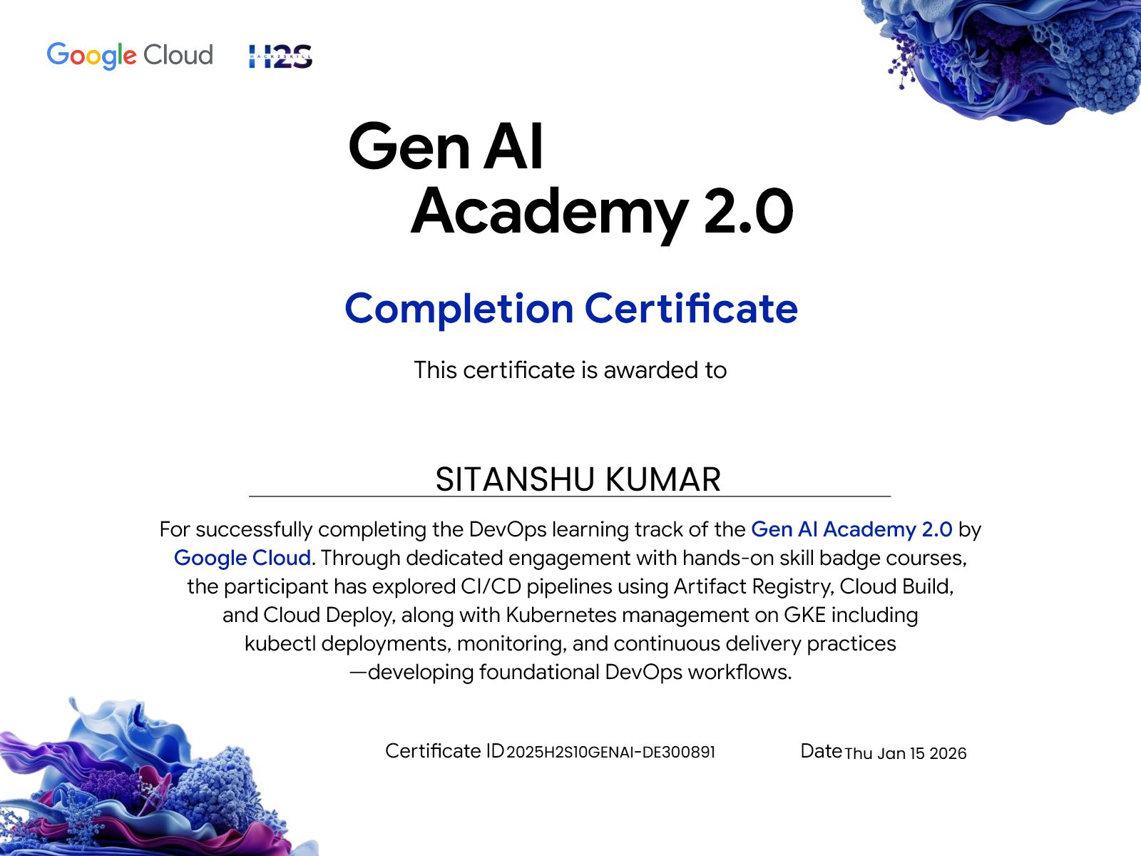 Gen AI Academy 2.0 — DevOps Track